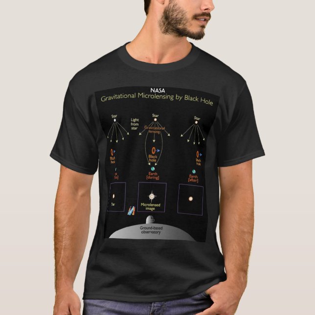 Die NASA Gravitiational Microlensing T-Shirt (Vorderseite)
