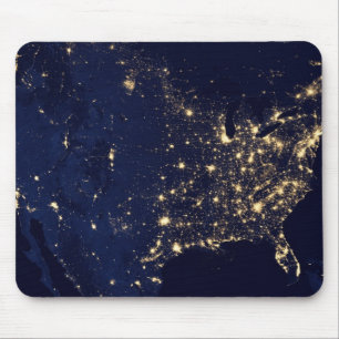 Die NASA-Lichter vom Raum USA Mousepad