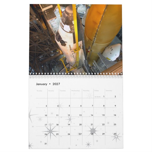 Die NASA-Tribut-Kalender Kalender (Jan 2027)