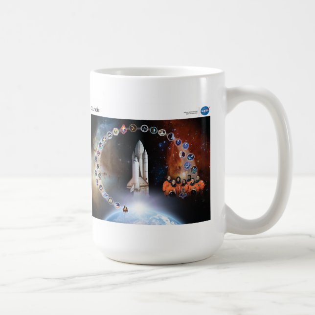 Die NASA-Tribut zur Raumfähre Kolumbien Tasse (Rechts)