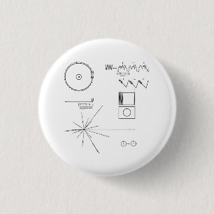 Die NASAvoyager-goldene Aufzeichnung Button