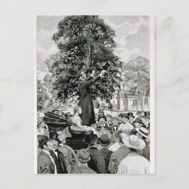 Die Nation ist im Krieg und muss Männer haben Postkarte (Vorderseite)