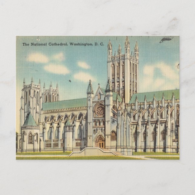 Die National Cathedral, Washington D.C. Postkarte (Vorderseite)