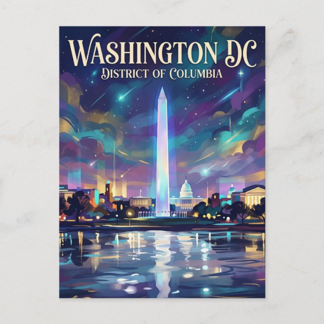 Die National Mall USA Postkarte (Vorderseite)