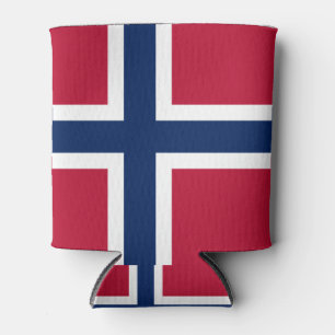 DIE NATIONALE FLAGGE VON NORWEGEN KANN FARBEN DOSENKÜHLER