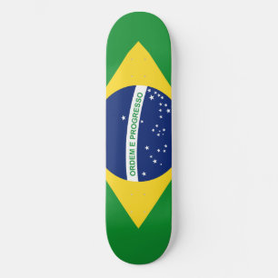 Die Nationalflagge der Föderativen Republik Brasil Skateboard