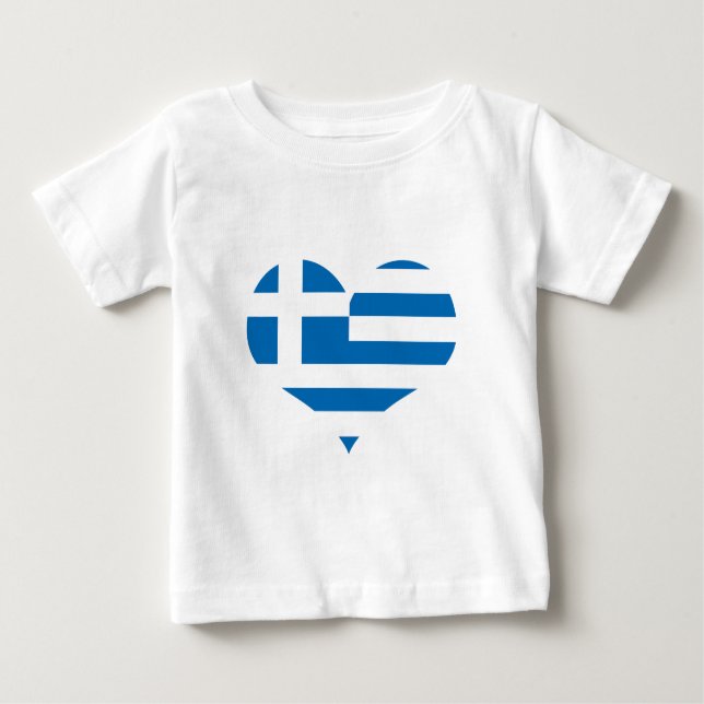 Die Nationalflagge Griechenlands Baby T-shirt (Vorderseite)