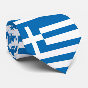 Die Nationalflagge Griechenlands Krawatte
