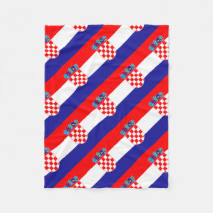 Die Nationalflagge Kroatiens Zastava Hrvatske Fleecedecke