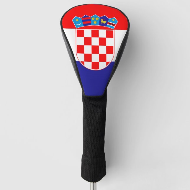 Die Nationalflagge Kroatiens Zastava Hrvatske Golf Headcover (Vorderseite)