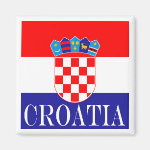 Die Nationalflagge Kroatiens Zastava Hrvatske Magnet