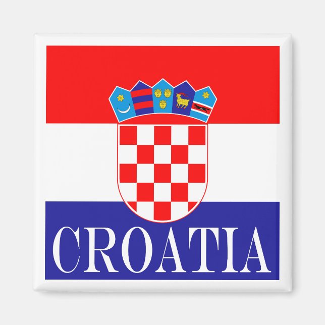 Die Nationalflagge Kroatiens Zastava Hrvatske Magnet (Vorne)