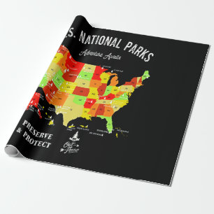 Die Nationalparks der USA sind ein toller Wanderpl Geschenkpapier
