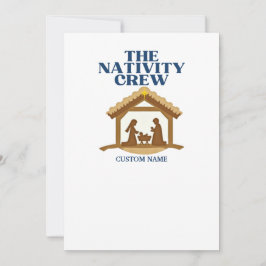 Die Nativity Crew Faith Matching Family Feiertagskarte