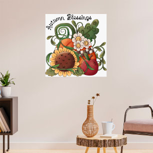 Die Natur des Herbstsegens Poster
