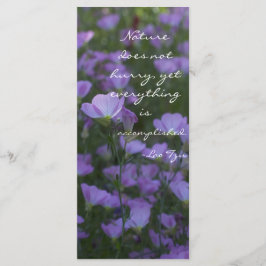 Die Natur eilt nicht