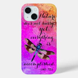 Die Natur Eilt Nicht Lao Tzu Zitat Libelle Case-Mate iPhone Hülle