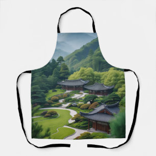 "Die Natur in der Küche - Landschaftliche Landscha Schürze