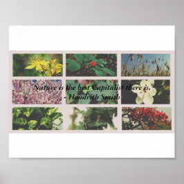 "Die Natur ist der beste Kapitalist, den ich kenne Poster