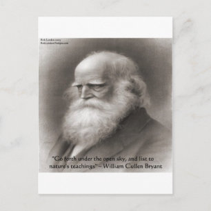 Die Natur ist die Kunst Gottes. Postkarte