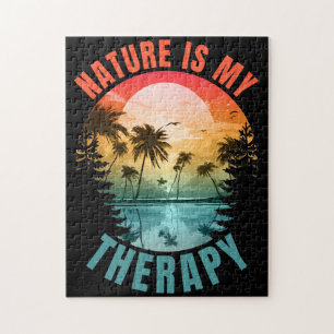 Die Natur ist mein Therapie-Sommer-Outdoor-Geschen Puzzle