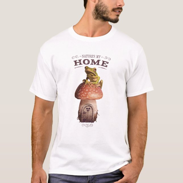 Die Natur ist mein Zuhause Frog T - Shirt (Vorderseite)