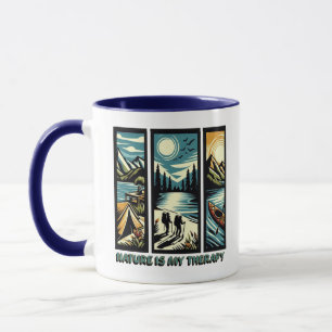 Die Natur ist meine Therapie Tasse