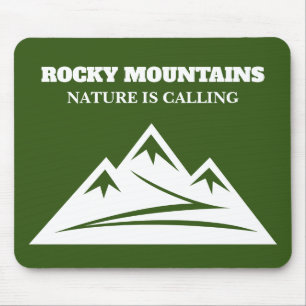 Die Natur nennt Rocky Mountains Outdoor-Wandern Mousepad
