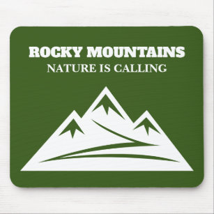 Die Natur nennt Rocky Mountains Outdoor-Wandern Mousepad