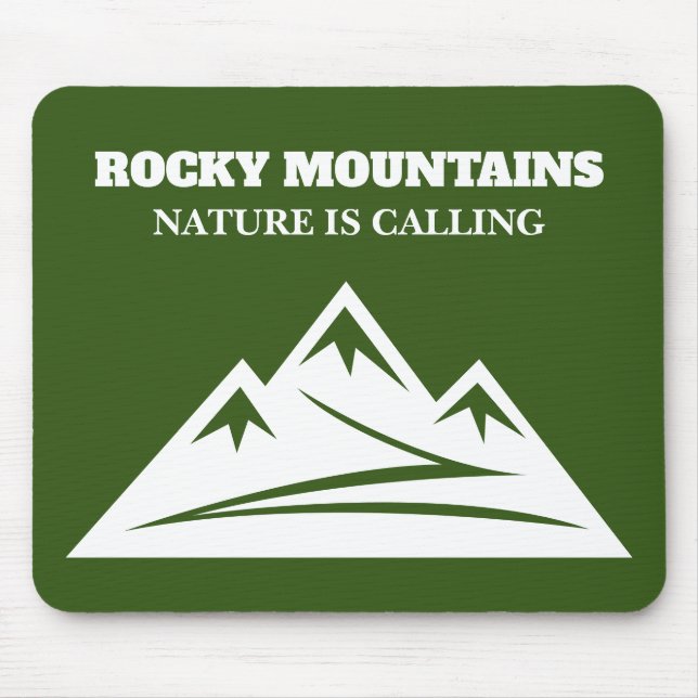 Die Natur nennt Rocky Mountains Outdoor-Wandern Mousepad (Vorne)