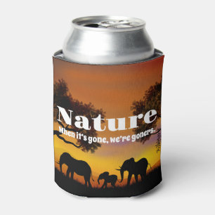 Die Natur und Elefanten schätzen Dosenkühler