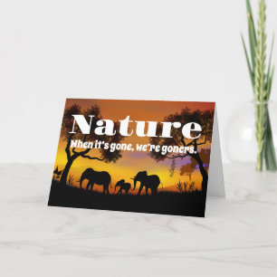 Die Natur und Elefanten schätzen Karte