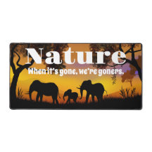 Die Natur und Elefanten schätzen