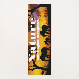 Die Natur und Elefanten schätzen Yogamatte