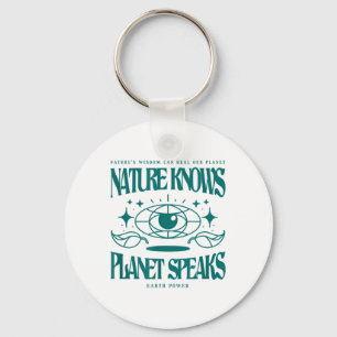 Die Natur weiß, dass Planet einen Umweltschutz spr Schlüsselanhänger