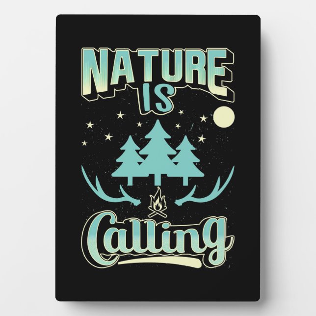 Die Natur zu wandern ruft Fotoplatte (Vorderseite)