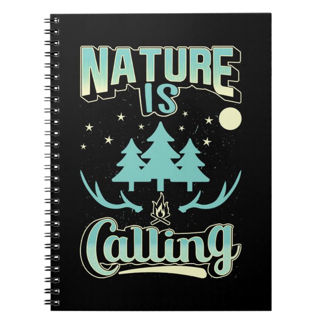 Die Natur zu wandern ruft Notizblock (Vorderseite)