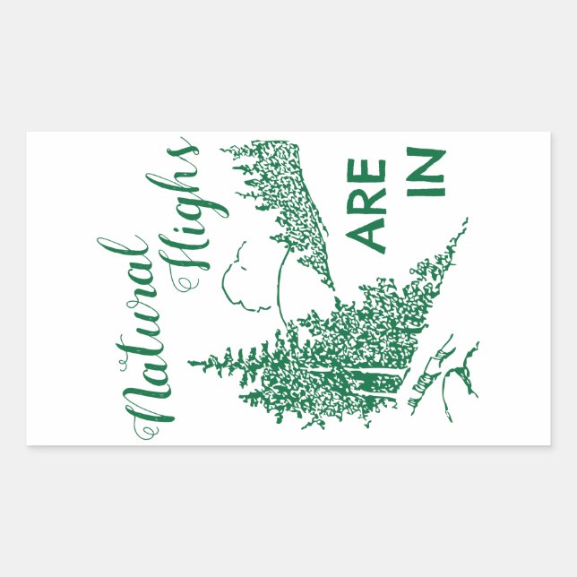 Die natürlichen Highlights sind in Rechteckiger Aufkleber (Vorderseite)