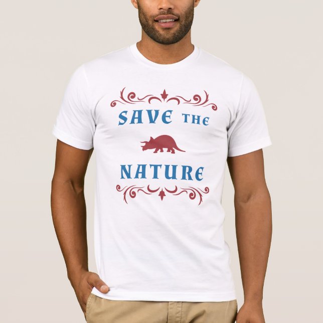 Die Naturtriceratops gerettet T-Shirt (Vorderseite)