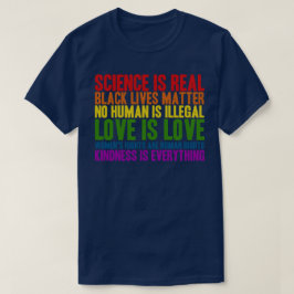Die Naturwissenschaft ist eine echte schwarze Lebe T-Shirt