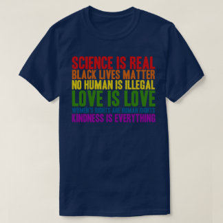 Die Naturwissenschaft ist eine echte schwarze Lebe T-Shirt
