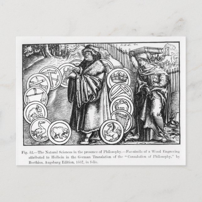 Die Naturwissenschaften in Gegenwart von Postkarte (Vorderseite)
