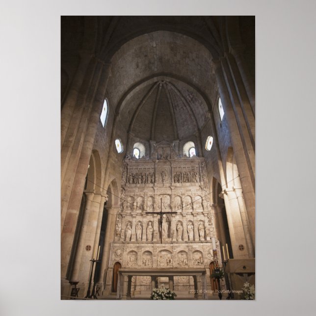 Die Nave des Klosters Santa Maria de Poblet Poster (Vorne)