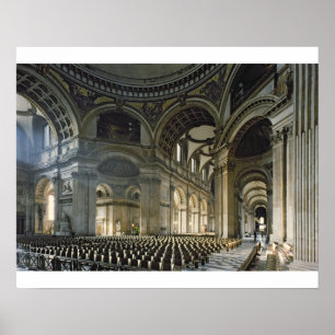 Die Nave von St. Paul's Cathedral (Foto) Poster