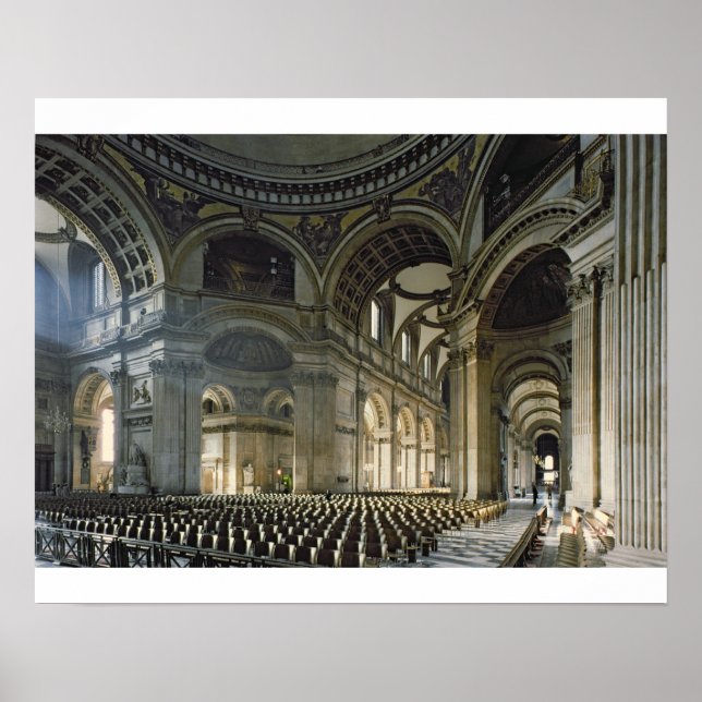 Die Nave von St. Paul's Cathedral (Foto) Poster (Vorne)