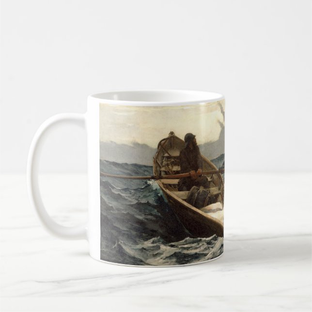 Die Nebelwarnung von Winslow Homer Kaffeetasse (Links)