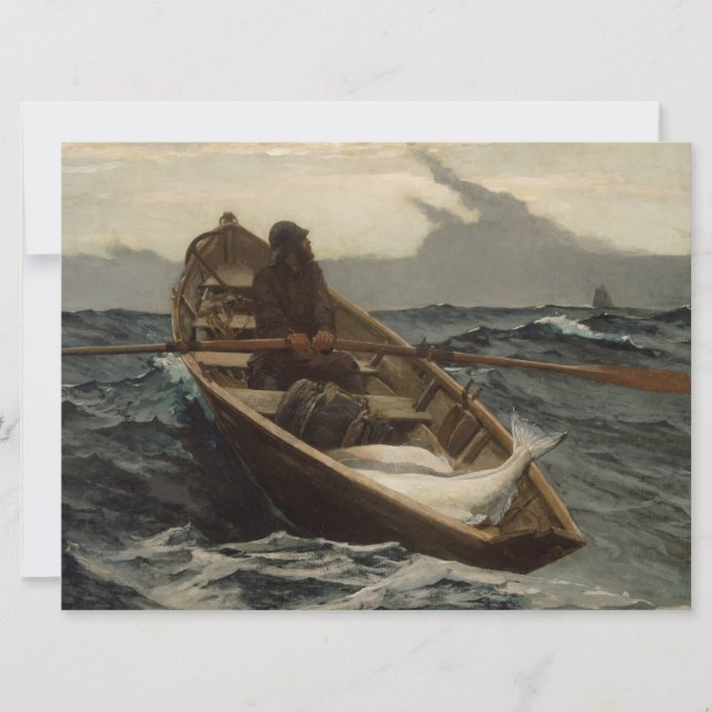 Die Nebelwarnung (von Winslow Homer) Karte (Vorderseite)