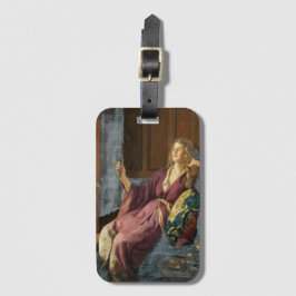 Die neckende Kokette (von John Collier) Gepäckanhänger