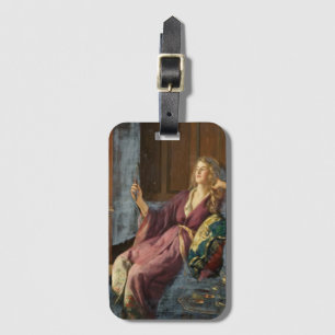 Die neckende Kokette (von John Collier) Gepäckanhänger