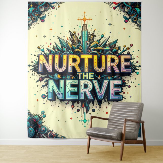 Die Nervenernährung extra groß Wandteppich (Beispiel)
